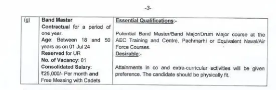 Sainik School Recruitment 